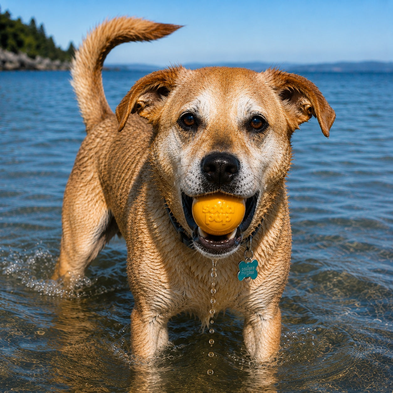 SodaPup PUP-X Squeak Ball